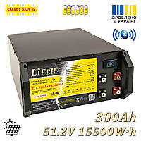 LiFePO4 Акумулятори 48 Вольт 300 Ампер 300А·год для інвертора Deye. Електростанція для дачі та дому 51В. BMS Jikong