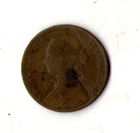 Велика Британія Королева Вікторія ½ пенні, 1862 рік №1701
