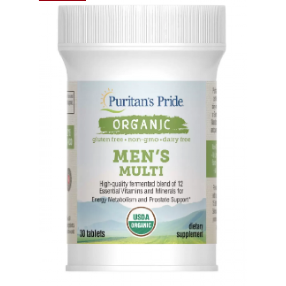 Organic Men`s Multi - 30 Tablets