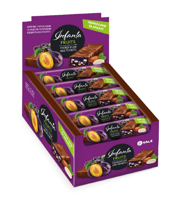 Infanta Fruits - 24x40g French Plum and Peanut