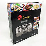 Газова плита DOMOTEC MS-6601 на 1 конфорку. Колір: сірий, фото 3