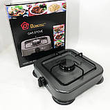 Газова плита DOMOTEC MS-6601 на 1 конфорку. Колір: сірий, фото 4