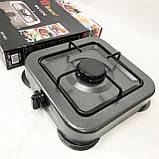 Газова плита DOMOTEC MS-6601 на 1 конфорку. Колір: сірий, фото 9