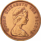 Джерсі 2 нових пенсів, 1980 рік королева Єлизавета II №1712, фото 3