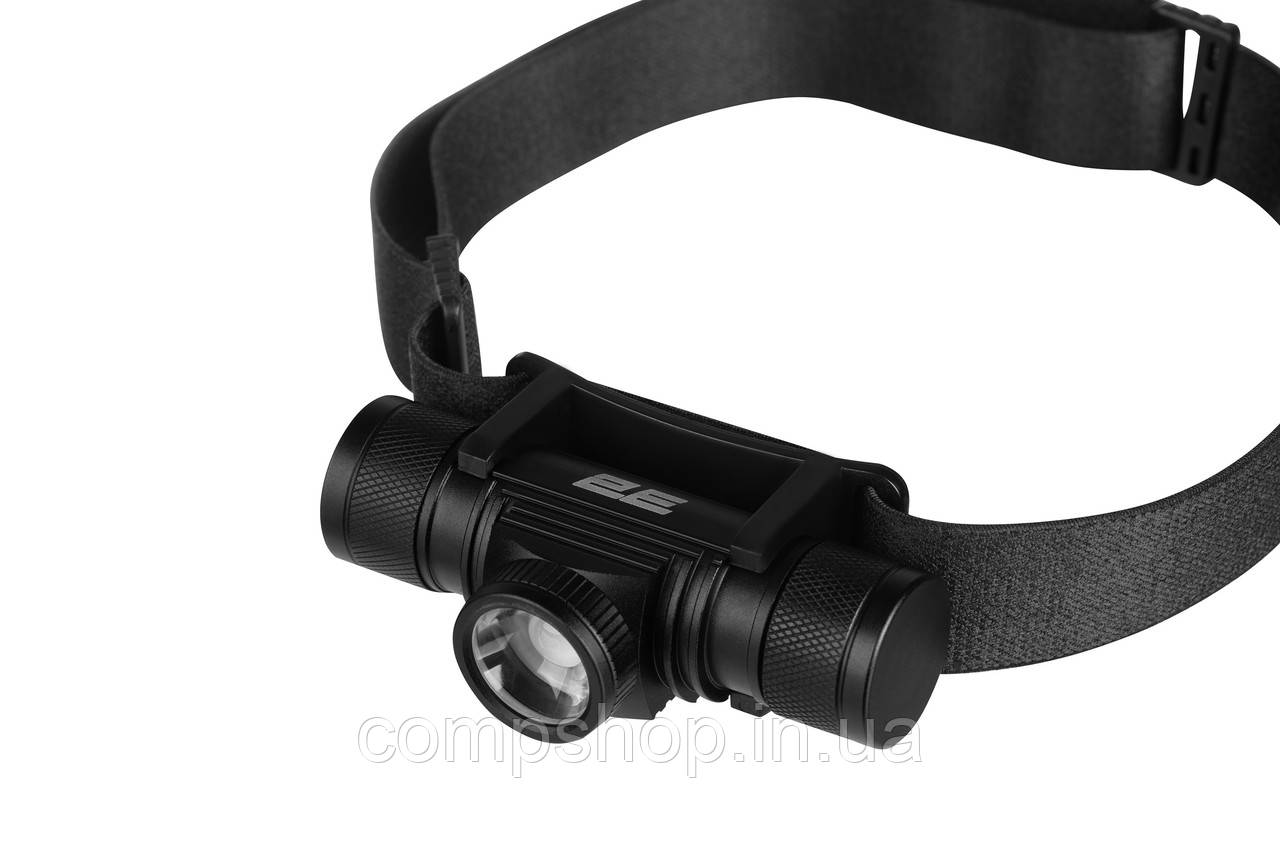 Ліхтар налобний акумуляторний 2E HLBL1818 (USB-C, 1800мА•год, 500лм, 5Вт) (код 143980), фото 1