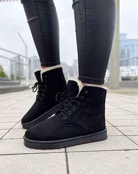 Черевики жіночі зимові чорні С331