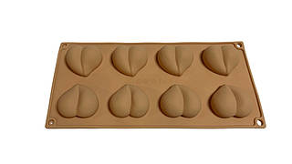 Силіконова форма для випікання Сердечка з 8 шт.