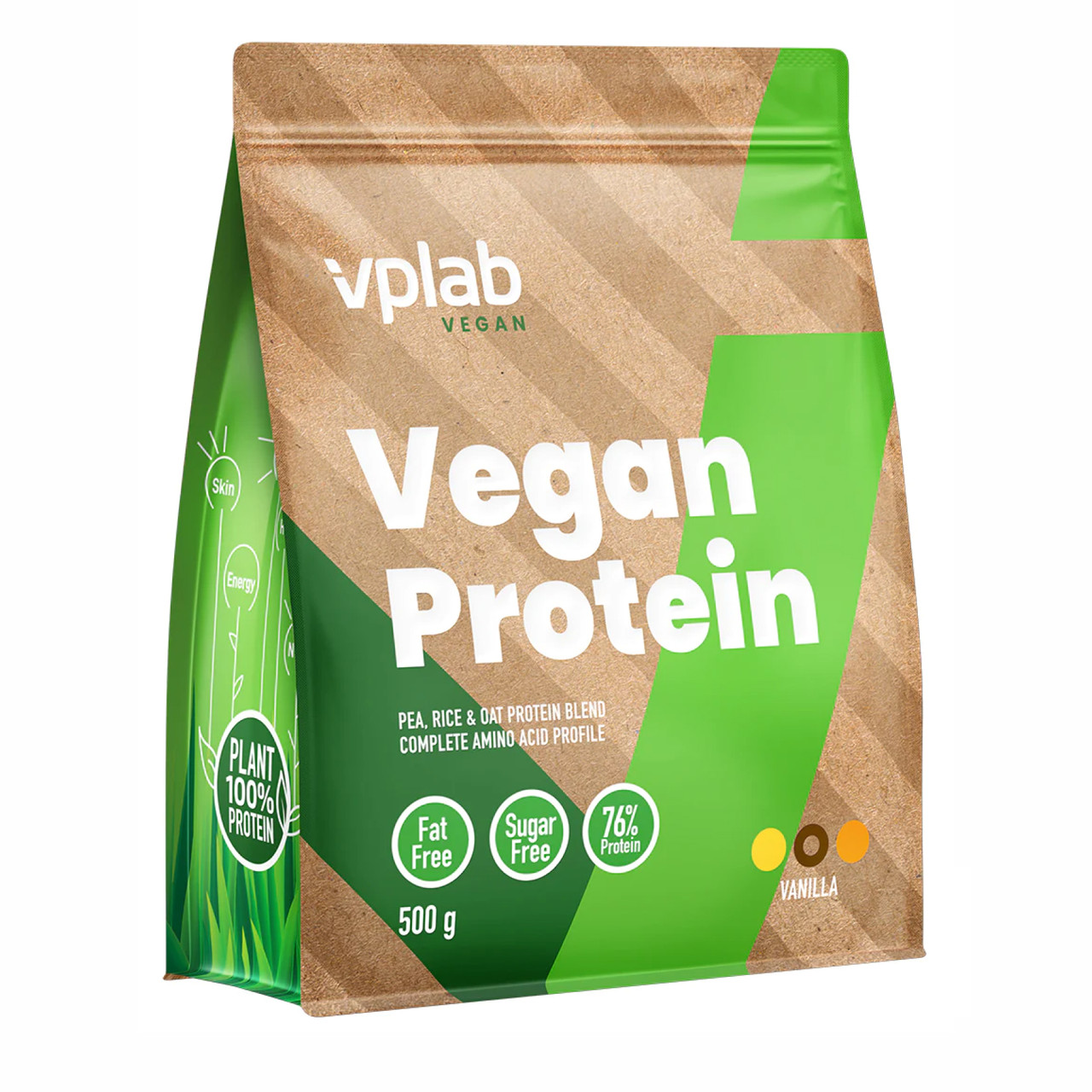 Vegan Protein - 500g Vanilla (Пошкоджена упаковка)