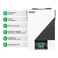 Комплект резервного живлення: автономний інвертор 4.2kW Sako SUNON IV 24V +120A MPPT й акумуляторна батарея 25.6В 100Аг Cyclen, фото 3