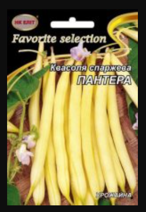 Насіння Квасоля ранньостигла сорт Пантера 20 г НК Еліт