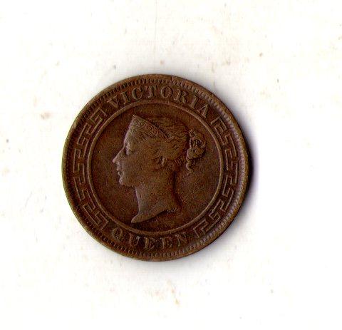 Цейлон Королева Вікторія 1 цент 1900 рік мідь №1706