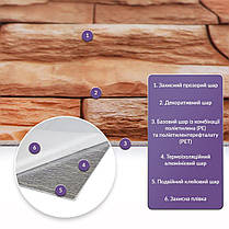 Самоклеюча стінова PET плитка 600*300*2mm (D) SW-000002329, фото 2