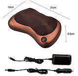 Масажна подушка з прогріванням, масажна подушка з підігрівом, роликова масажна подушка, фото 3