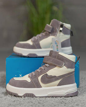 Дитячі черевики nox beige/purple BM 4002-4B ВТ7971