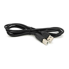 Кабель USB 2.0 AM/BM, 1.5m, чорний, Пакет Q500