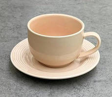 Чайний сервіз Limited Edition Denny Home персиковий 12 предметів 220 мл порцеляна (B060242)