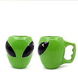Керамічна чашка Інопланетянин Alien 400 мл зелений (LB-161643), фото 10
