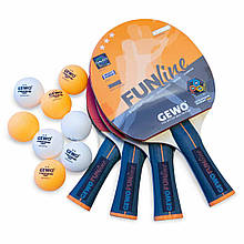 Набір для настільного тенісу Gewo Family & Friends 4 Bats 8 Balls (97010000)