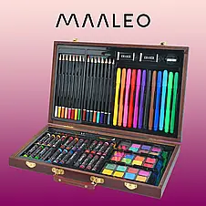 Набір для малювання 81 предмет у валізі Maaleo 6072, фото 3