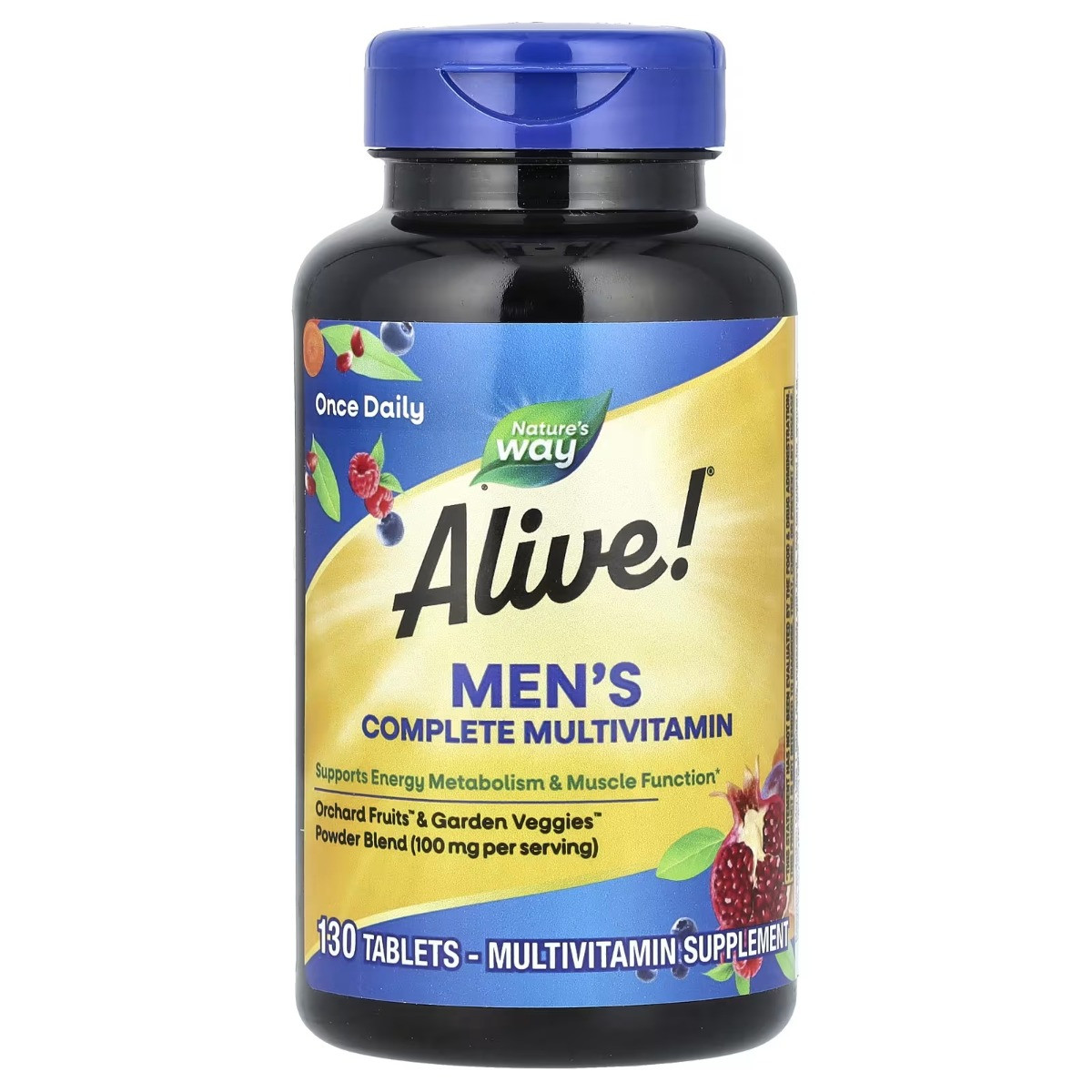 Комплекс мультивітамінів для чоловіків Alive! Men's Complete Multivitamin, Nature's Way, 130 таблеток