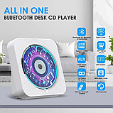 Портативний CD-плеєр Bluetooth настінний CD-плеєр KC-806 з динаміками HiFi, фото 3