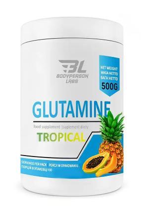 Глютамін в порошку Bodyperson Labs Glutamine 500 грамм Смак : Tropical