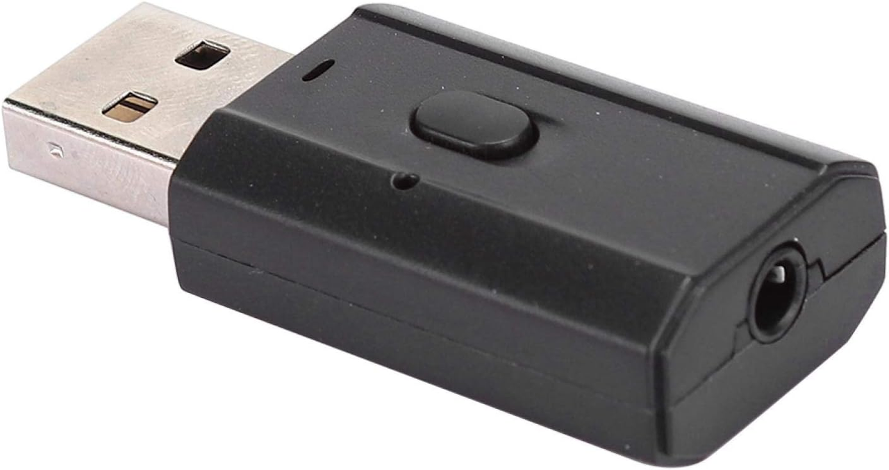 USB Bluetooth 5.0 аудіоприймач, бездротовий аудіоадаптер, RX + TX, управління однією кнопкою, портативний AUX аудіоадаптер, фото 1