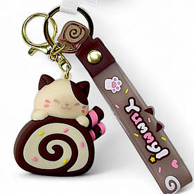 Брелок Котик шоколадний