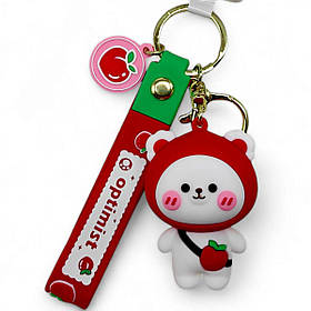 Брелок Ведмедик полуничка