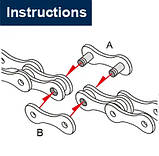 Ланцюг "Чехія" 112 ланок для одношвидкісних велосипедів, фото 5