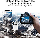 Зчитувач карт SD для iPhone, адаптер 2 в 1 для SD карт, зчитувач карт пам'яті для камери, адаптер для зарядки та зчитування ка, фото 5