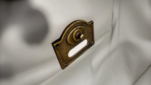 Табличка для дзвінка із зістареної латуні 12х9 см Stilars Італія 131341, фото 2