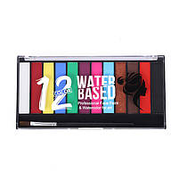 Набір олійних фарб для гриму. 12 яскравих відтінків для обличчя та тіла. Грим масляний для дітей та дорослих, фото 2