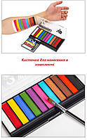 Набір олійних фарб для гриму. 12 яскравих відтінків для обличчя та тіла. Грим масляний для дітей та дорослих, фото 7