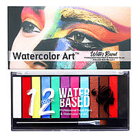 Набір олійних фарб для гриму. 12 яскравих відтінків для обличчя та тіла. Грим масляний для дітей та дорослих, фото 8