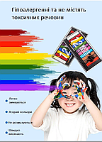 Набір олійних фарб для гриму. 12 яскравих відтінків для обличчя та тіла. Грим масляний для дітей та дорослих, фото 10