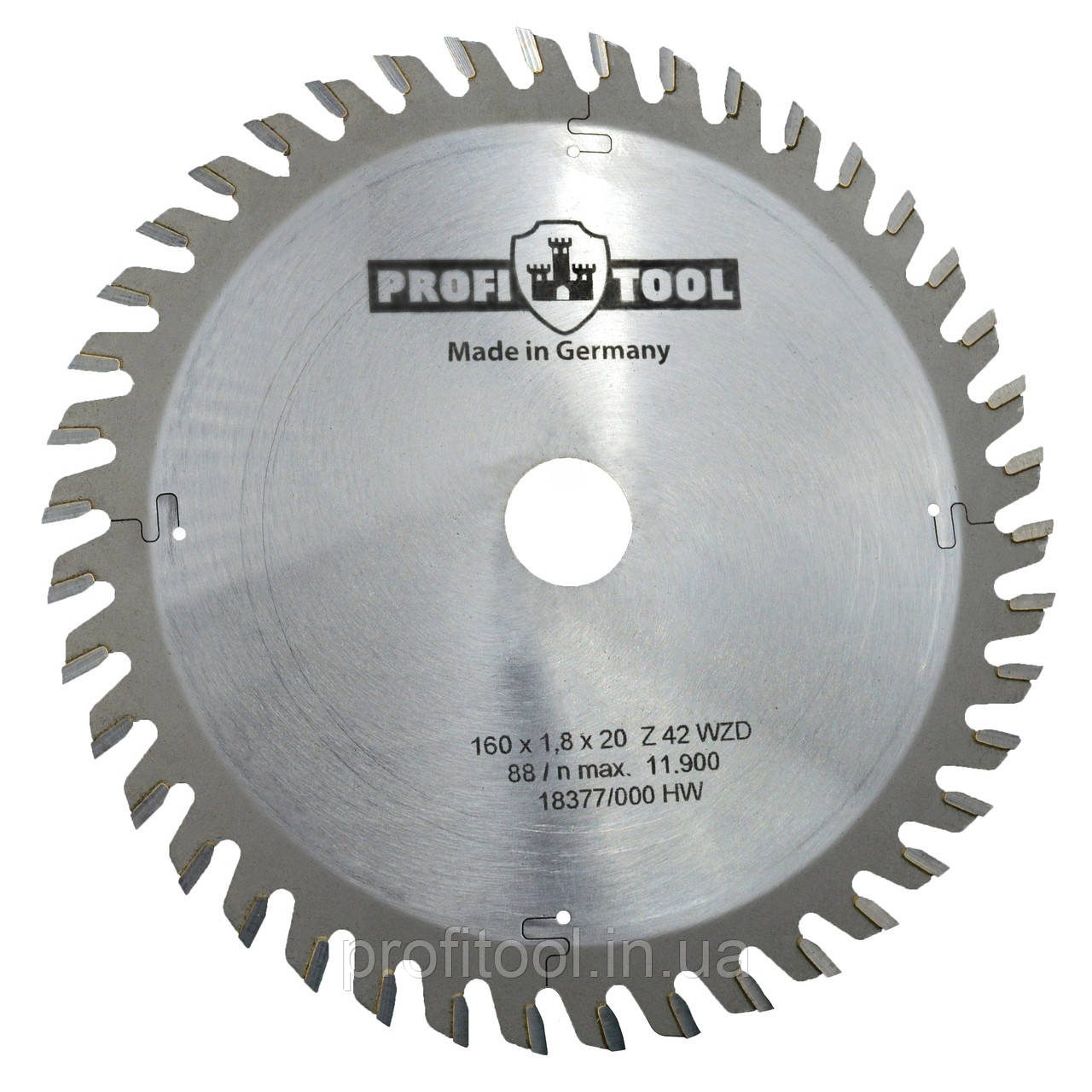 Диск пиляльний PROFITOOL - 160х1,8х1,2х20 мм WD42 (2116019), фото 1
