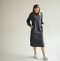 Спортивна сукня трьохнитка петля сірий L(р) Арт.680-2 grey (L) (Україна)