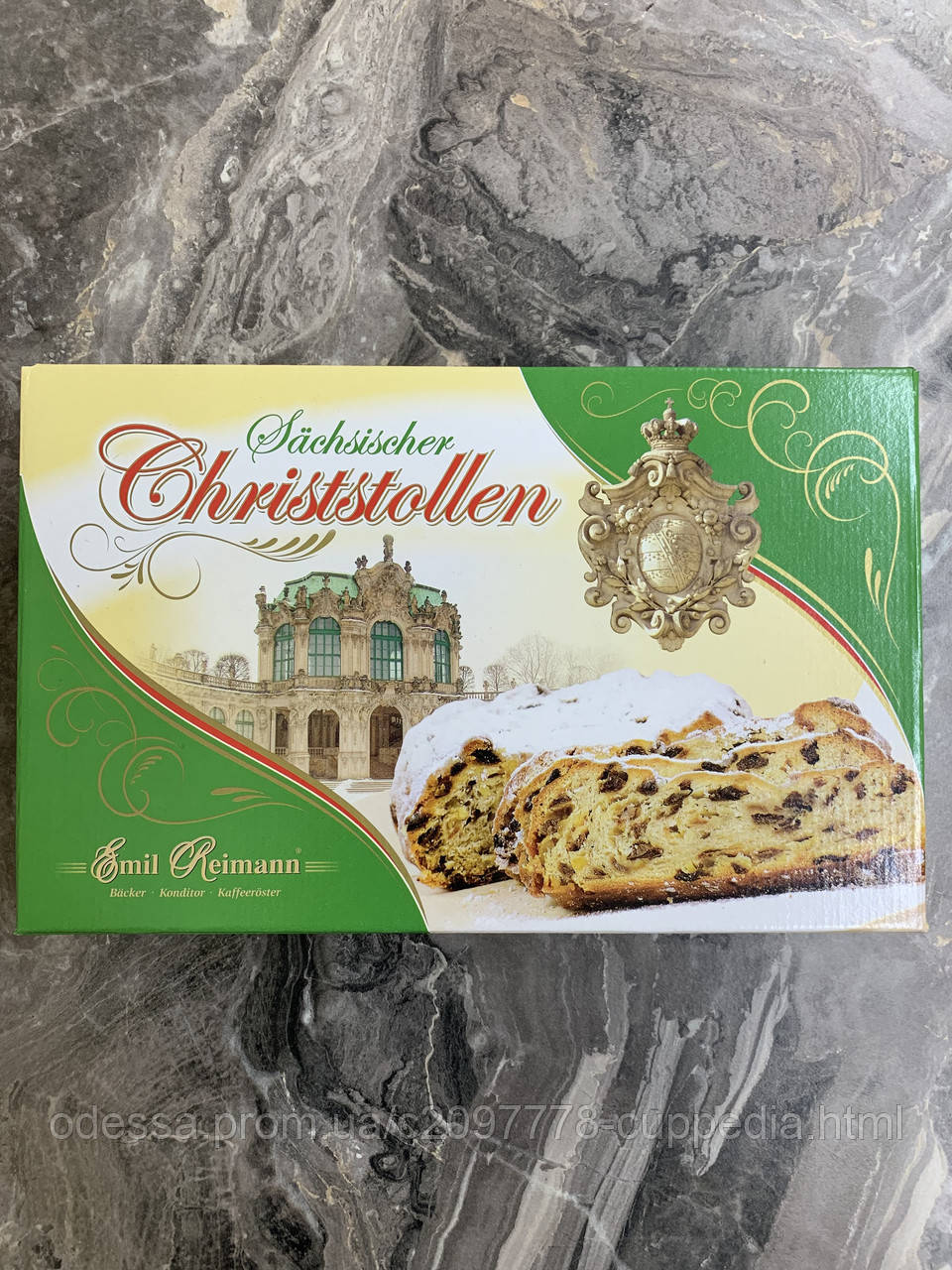 Штоллен Sächsische Christstollen Emil Reimann 1 кг, фото 1
