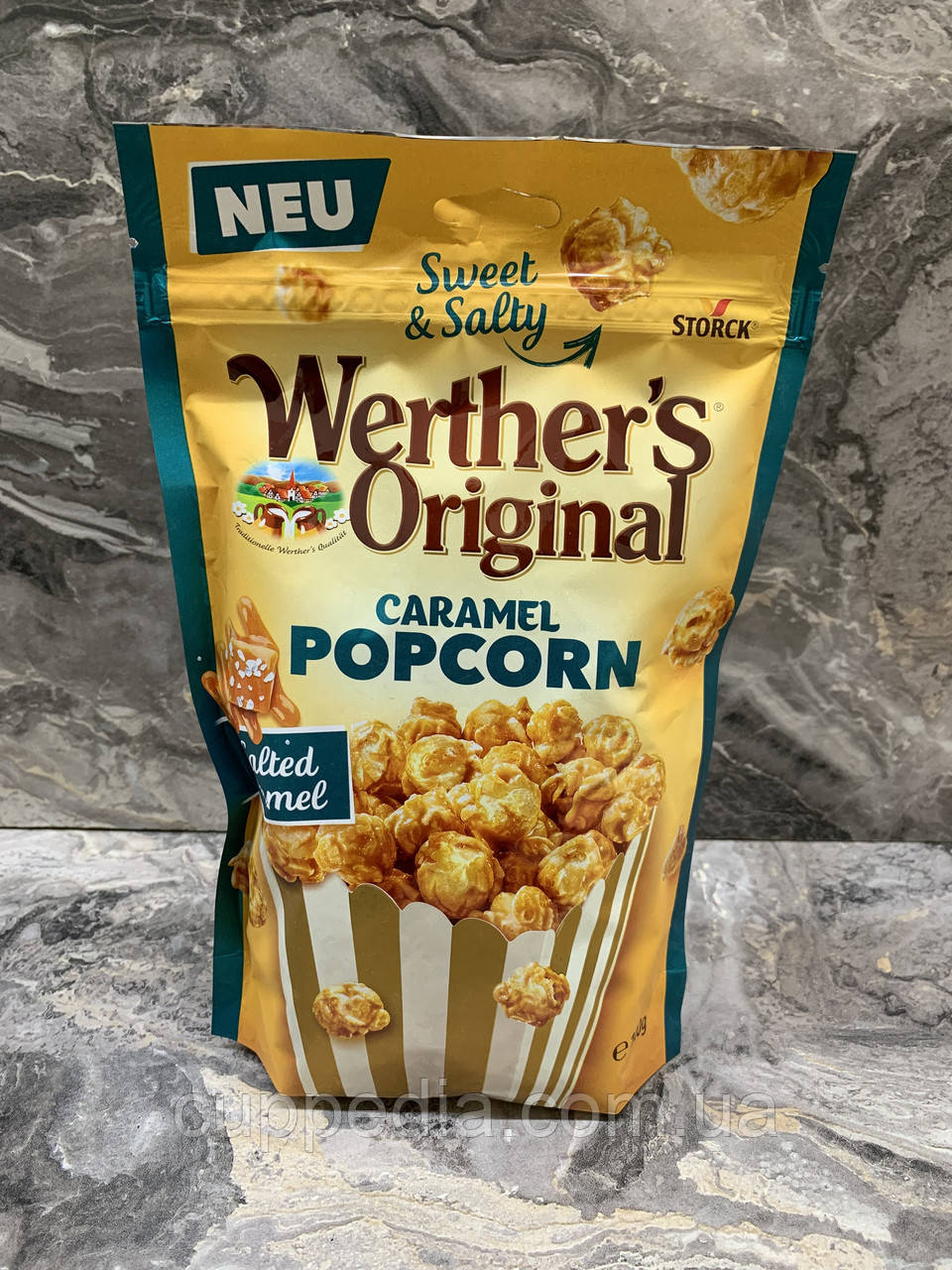 Попкорн Werther's Original Caramel popcorn з карамеллю та сіллю 140 грамм