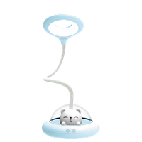 LED ЛАМПА НАСТІЛЬНА LEBRON L-TL-L-54, 6W, 4100K, LI-ION 1200мAг, СИНЯ, USB