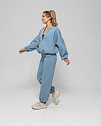 Жіночий теплий спортивний костюм світшот-oversize та штани, фото 5
