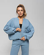 Жіночий теплий спортивний костюм світшот-oversize та штани, фото 7