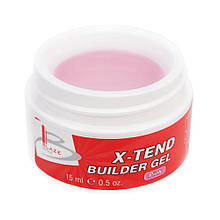 Blaze X-Tend Builder Gel Pink - УФ гель конструюючий прозоро-рожевий середньої щільності 15мл