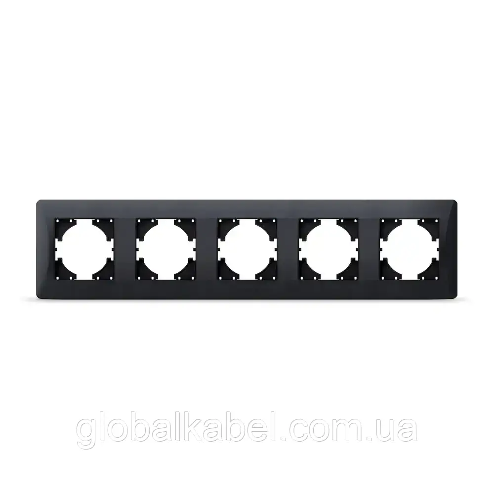 Рамка 5-я Milana GISelt, чорна G8520, фото 1