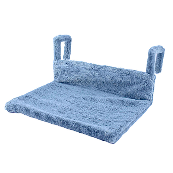 Гамак для котів на радіатор батарею "Пухнастики" блакитний 47*32*20