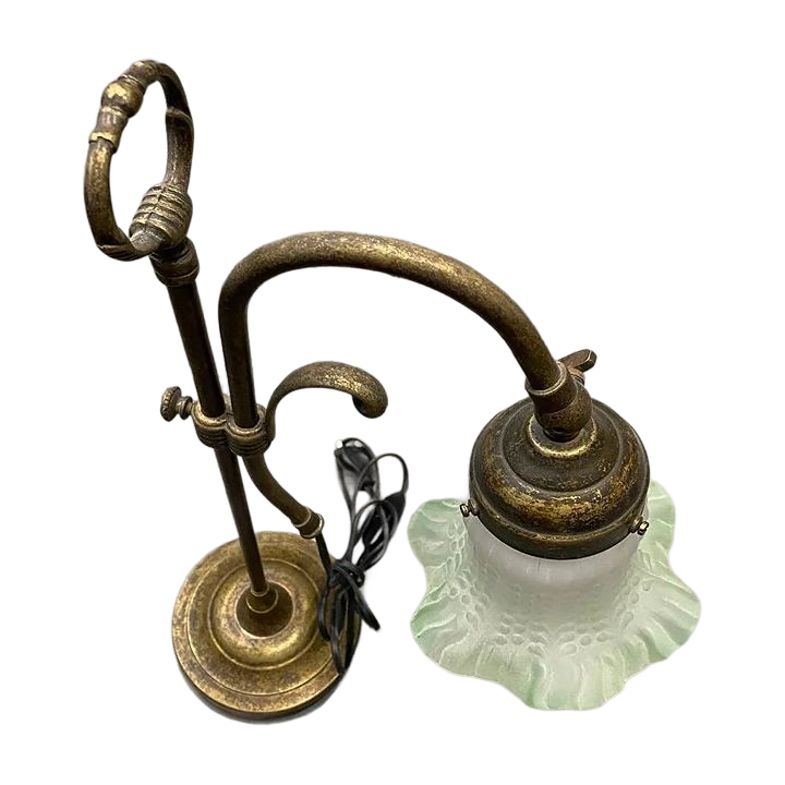 Лампа "Ліберті" настільна із зістареної латуні Stilars Італія 130212  (14х47см)