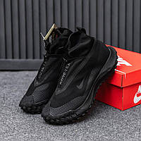 Зимові кросівки чоловічі Nike ACG Mountain Fly GTX Dark Grey теплі термо осінь-зима високі чорні. Фото наживо