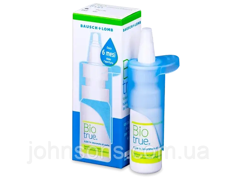 Краплі Biotrue Bausch+Lomb 10 мл| Краплі для лінз| Зволожуючі краплі для очей| Краплі з гіалуроновою кислотою