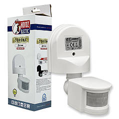 Датчик руху Horoz CORONA накладний 140° IP44 HL481 білий 088-001-0002-010